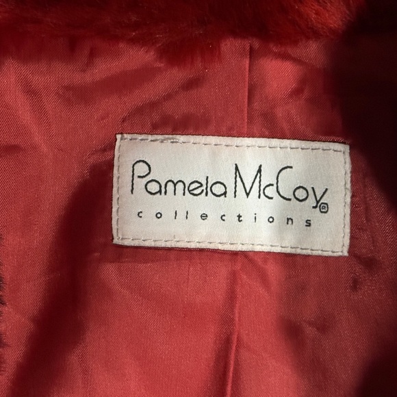 Faux Fur Red Teddy Jacket - Picture 6 of 11